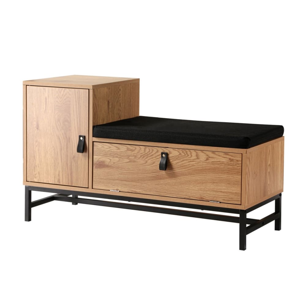 Panca Per Bambini Con Libreria Scatola Portaoggetti Con Ruote Panca Per Scarpe Con Cuscino Sedile Bianco 100x45x70cm KMB66-W SoBuy