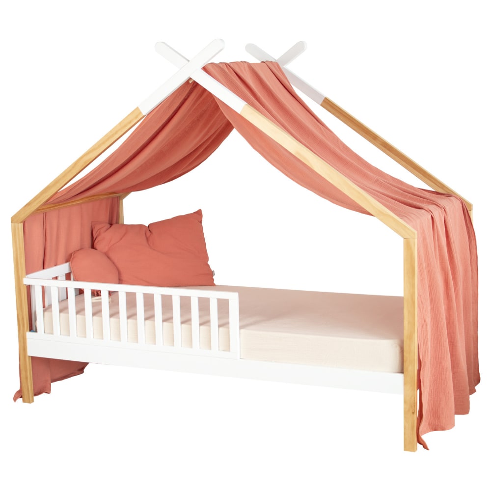 Auvent de lit - VBESTLIFE - Moustiquaire Transparent - Marron - 240 cm