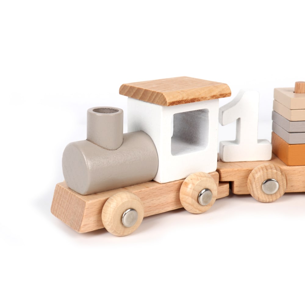 Zerodis Locomotora De Vapor De Madera – Juguete Educativo Y Decorativo, Tamaño 20x13x8 Cm, Para Niños De 3+ Años