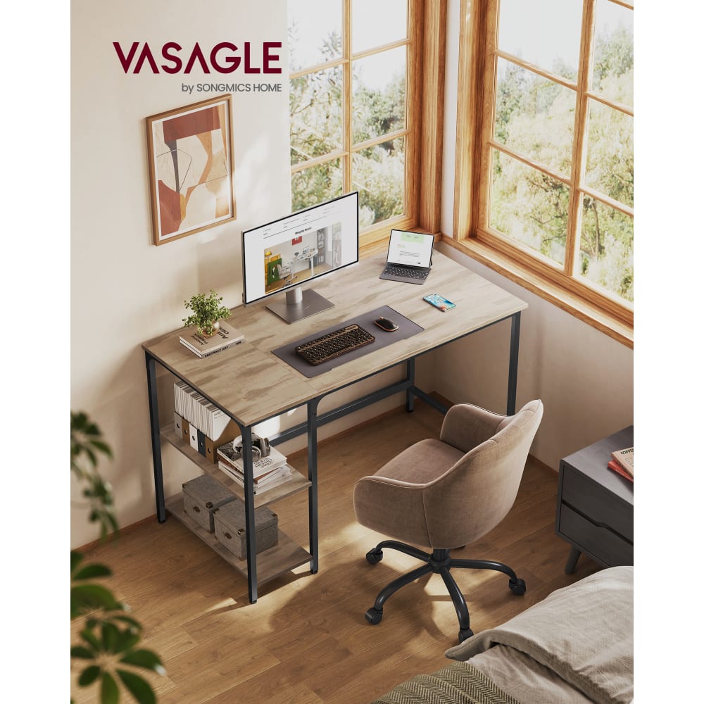 Étagère De Bureau Organisateur [en.casa] 120x20x74cm - Rangement Fournitures Et Épices Effet Chêne