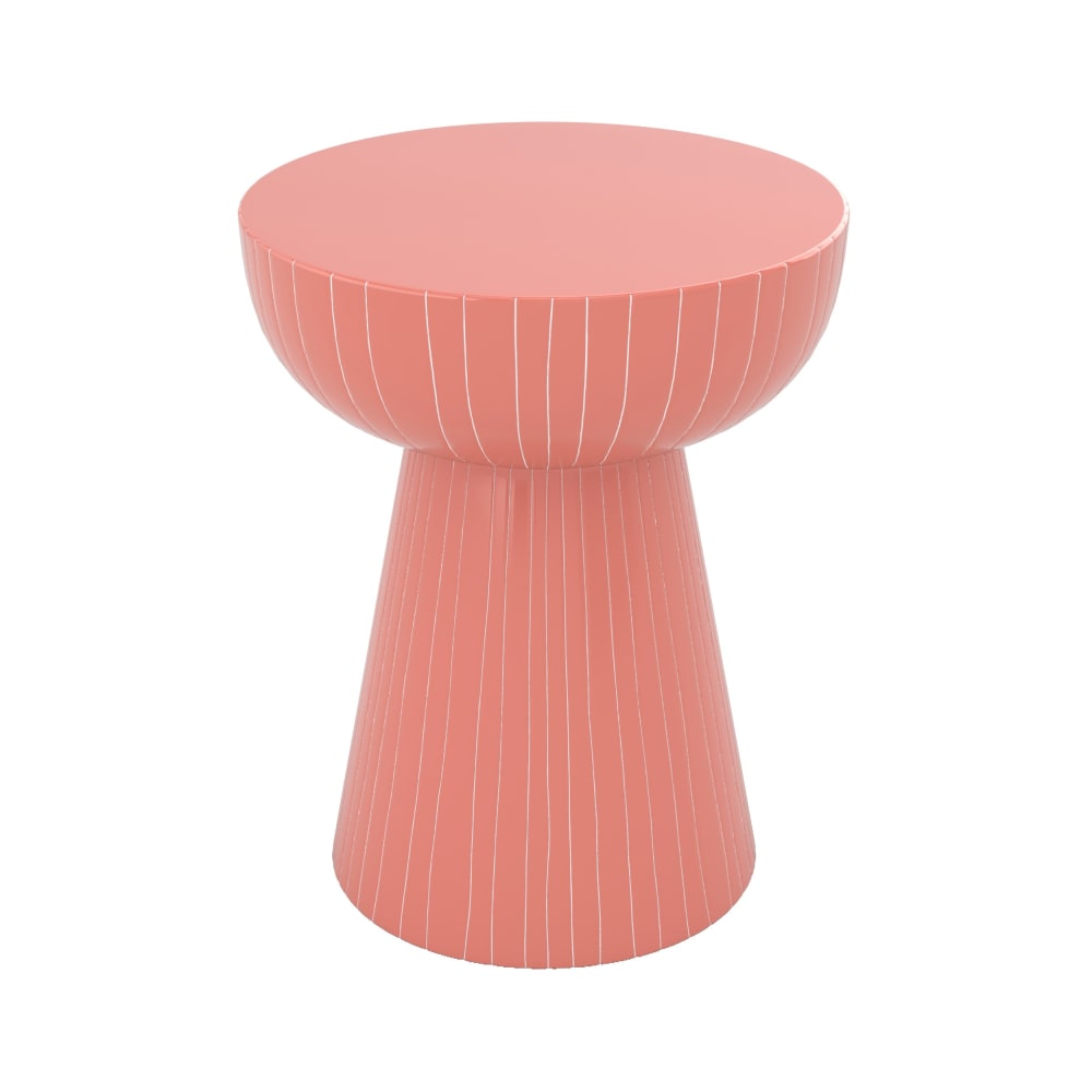 Table D'Appoint Vintage Rose SYKIARIOL | Métal 3 Niveaux | Réglable | Table De Chevet Fille | Meuble Rangement