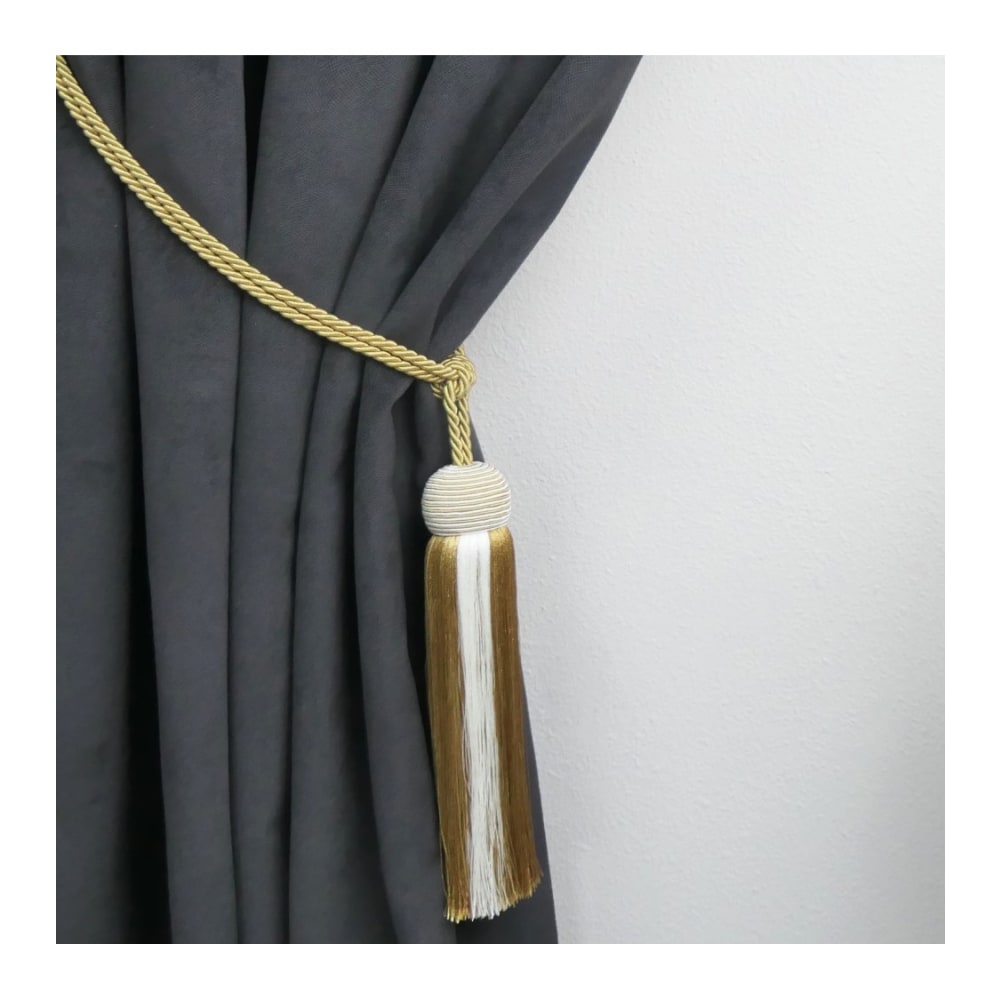 paire d'embrasses de rideaux à pompons, décoration d'intérieur, pour