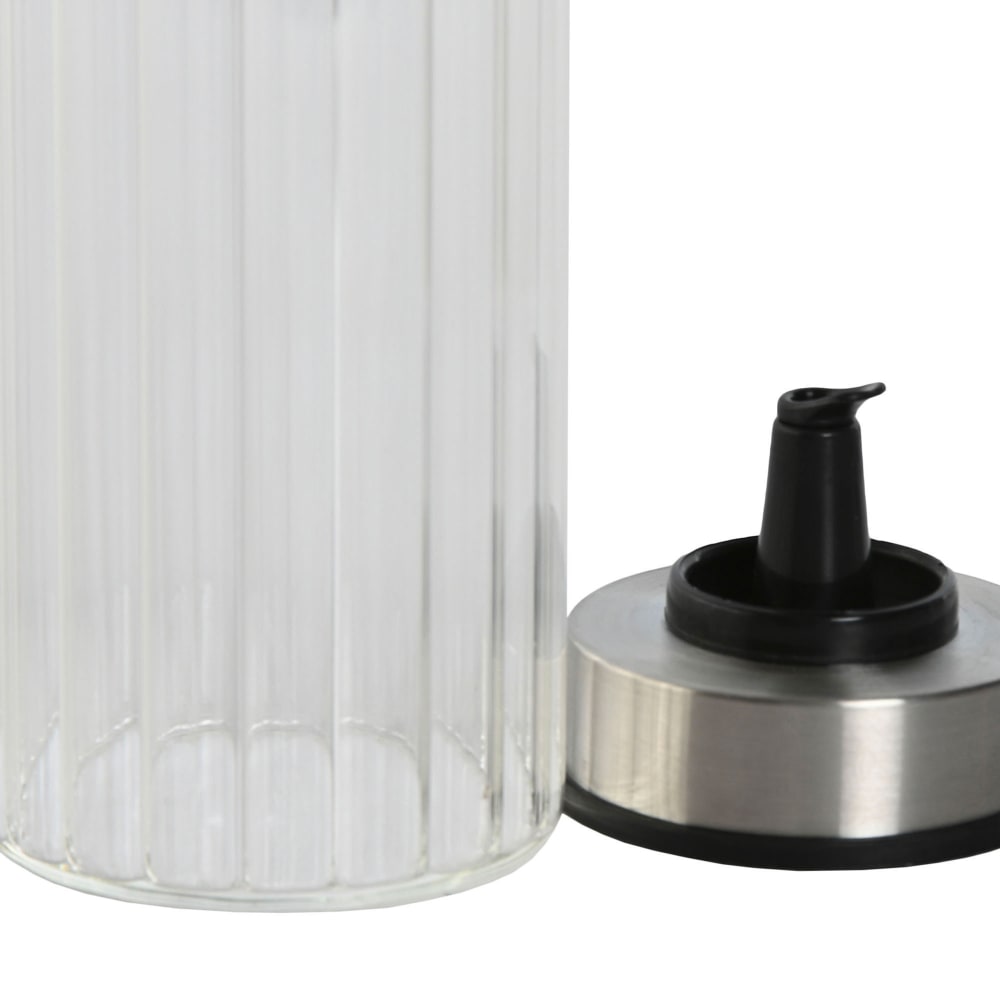 Mamiddle Set Bouteilles Huile Et Vinaigre Cuisine Noir 280ml - Design Moderne Minimaliste