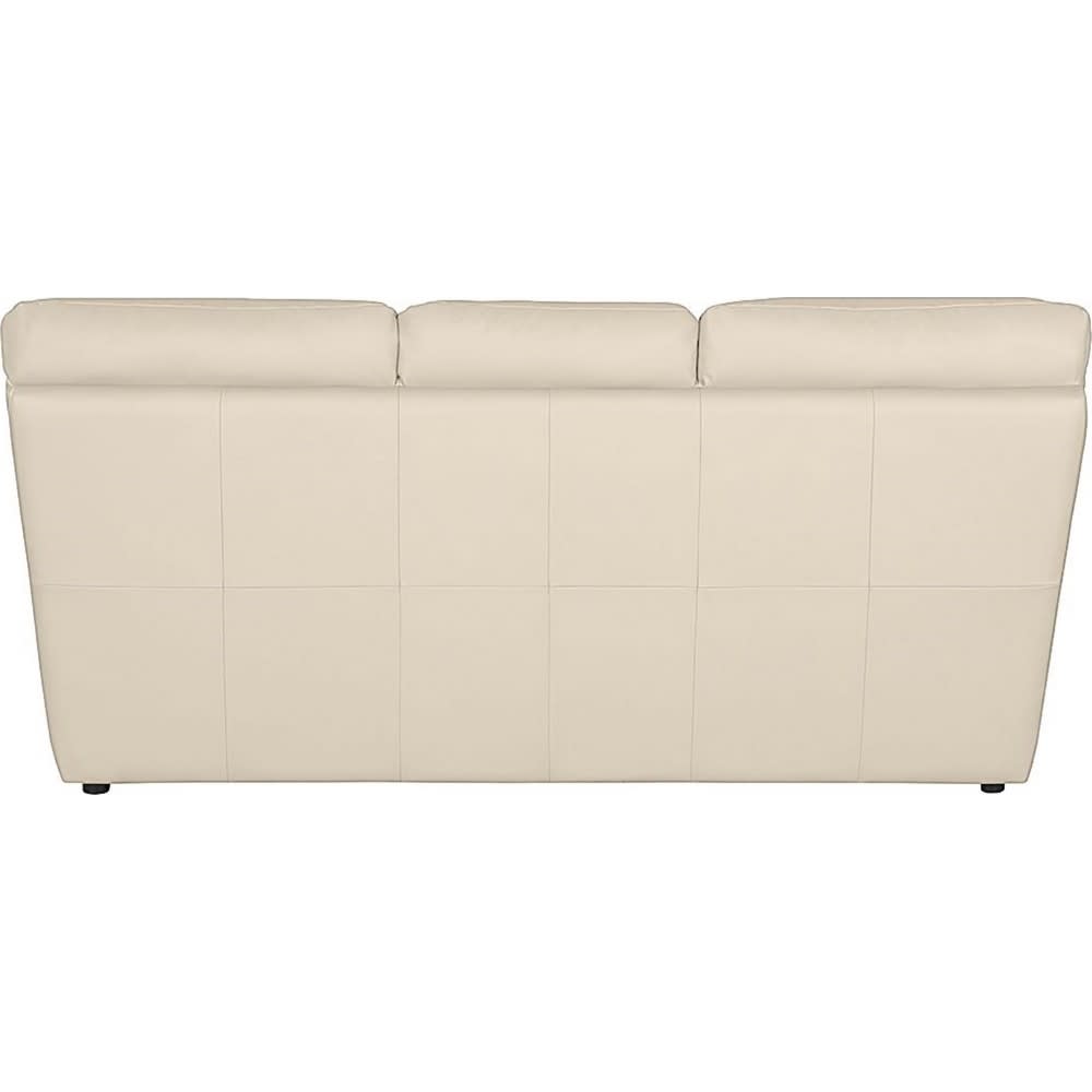 canapé cuir 2 à 3 places coloris beige très bon état avec 2