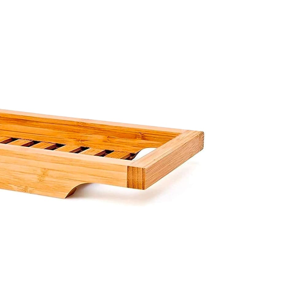 Zeller Pont De Baignoire Bambou Brun 71 X 23 X 4,5 Cm - Tablette Pratique Pour Bain Relaxant