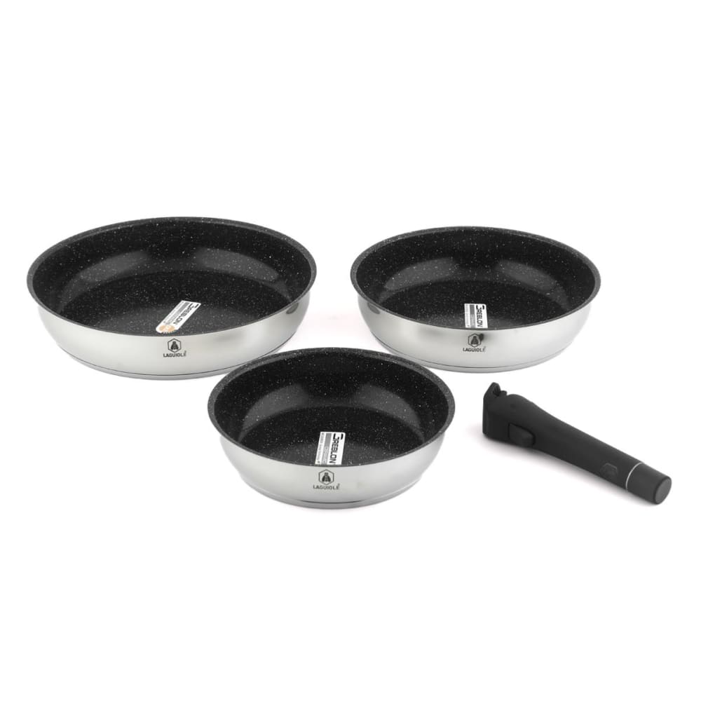 BRA Prior | Set de 2 Poêles 20|24 cm, Fonte d'Aluminium avec Antiadhésif Innovations sans PFOA, Compatibles Tous Feux Dont Induction