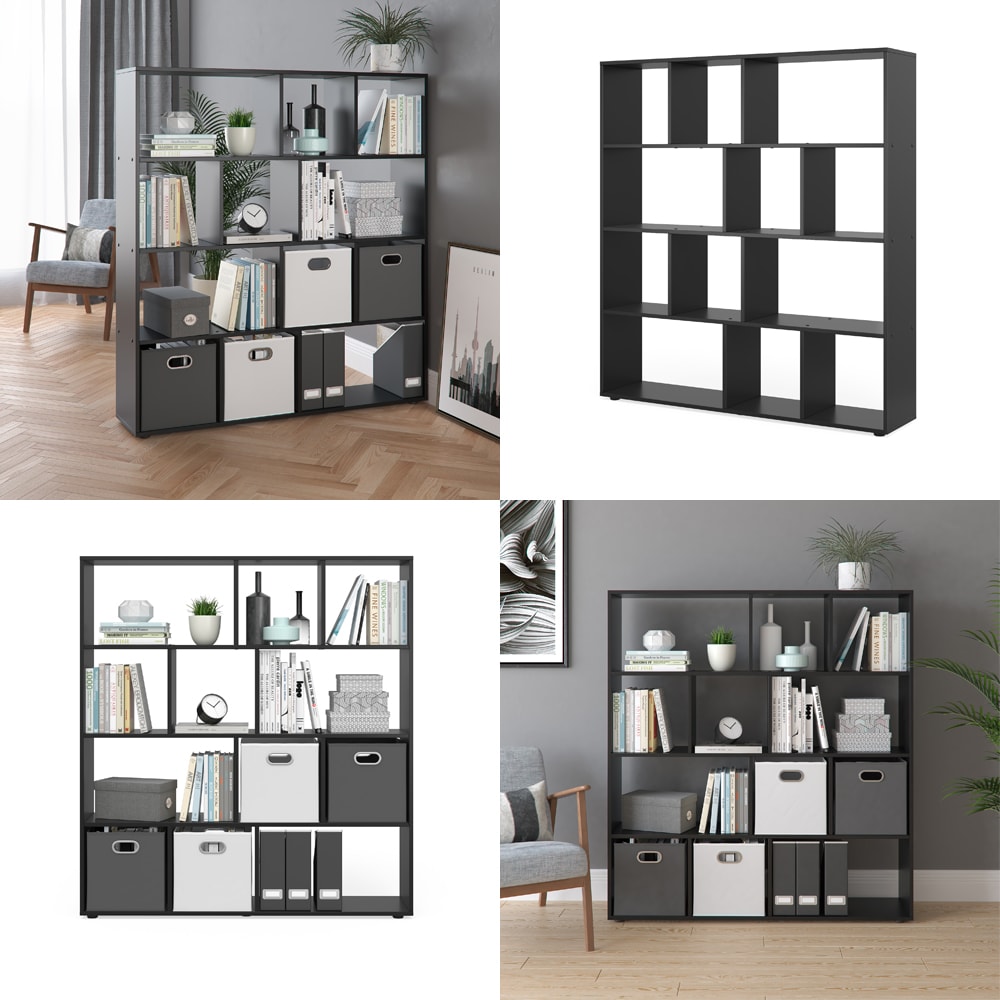 ATTDETJL Meuble de rangement cubique avec porte, 6 cubes de rangement