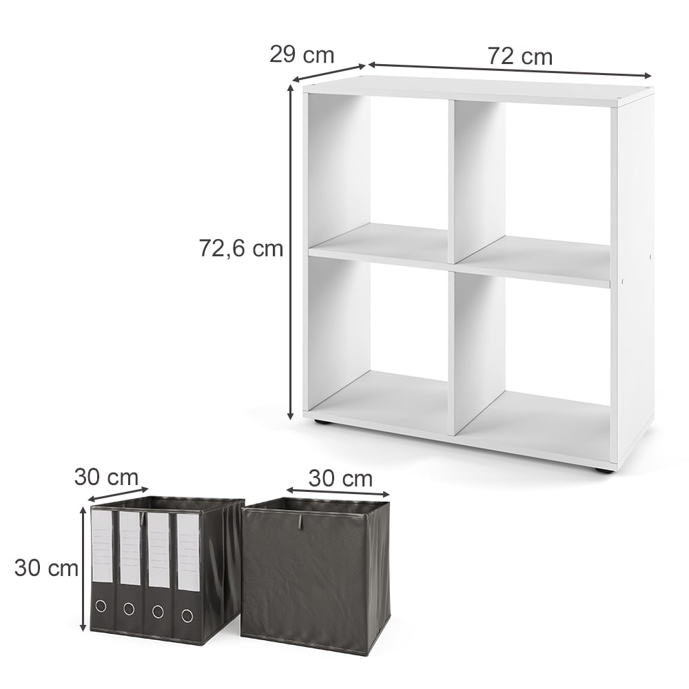 Meuble Blanc Moderne Meuble Rangement Cube Vicco Domus 7 Compartiments - Blanc 60x90cm | Étagère Modulable Murale étagère Cube Meuble Blanc Moderne Meuble Rangement Cube Vicco Domus 7 Compartiments - Blanc 60x90cm | Étagère Modulable Murale étagère Cube