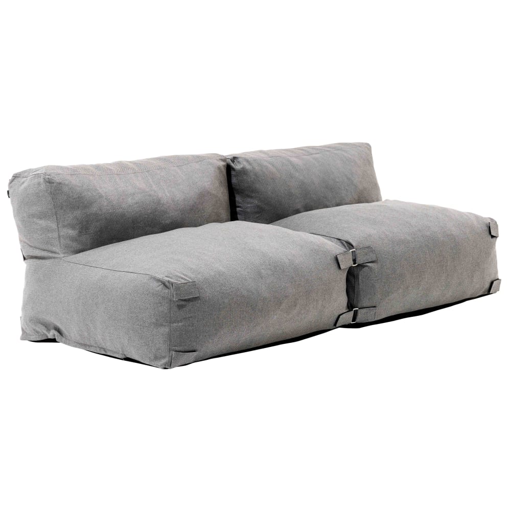 Pouf modulaire à 4 places Patchwork Tissu | Leroy Merlin