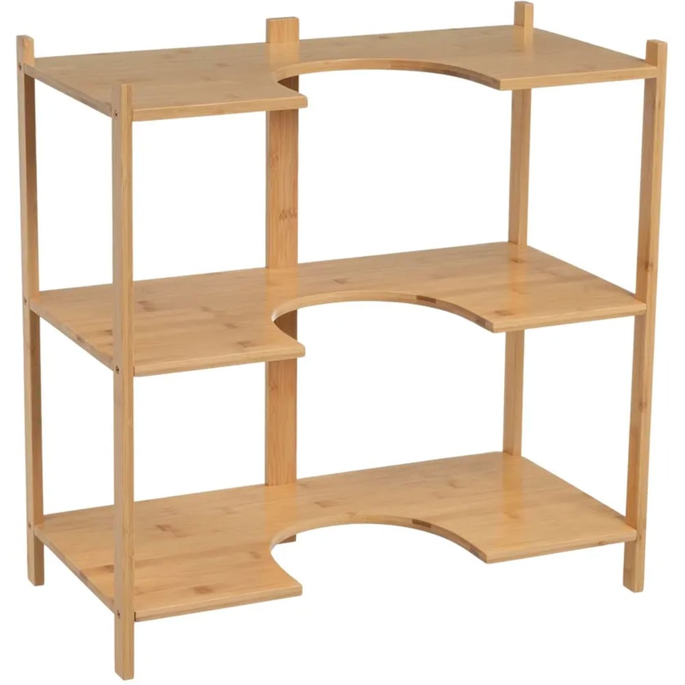 Meuble sous lavabo en Bambou, Meuble de Rangement pour Salle de Bain