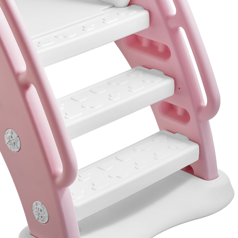 COSTWAY Tobogán Infantil Plegable 4 en 1, Tobogán para Niños con