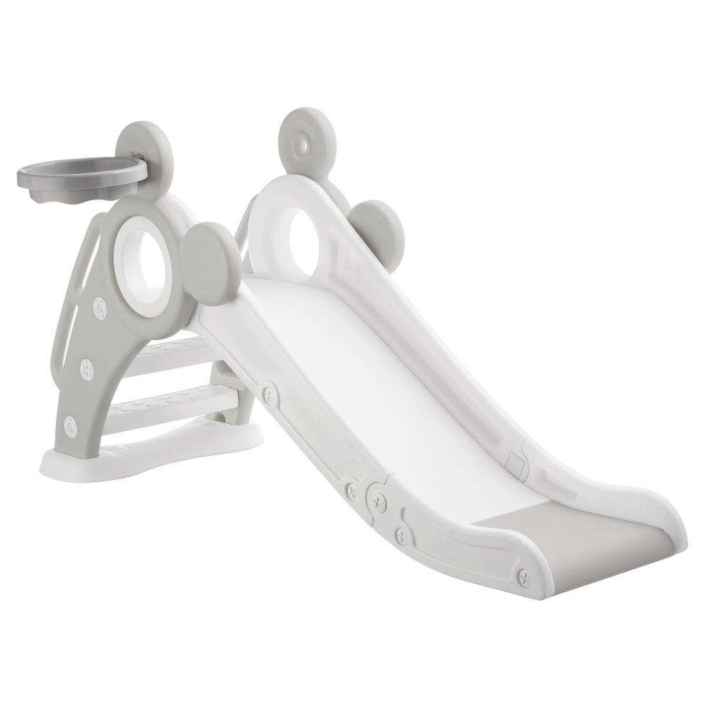 Toboggan écologique avec fontaine et panier de basket Toboggan XL Slide Green Smoby 230 cm surface