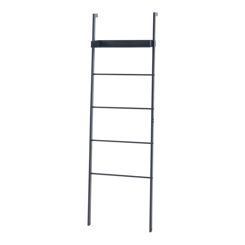 Leiterregal aus Metall 160 x 50 x 27.5 cm, in Schwarz Øksnes