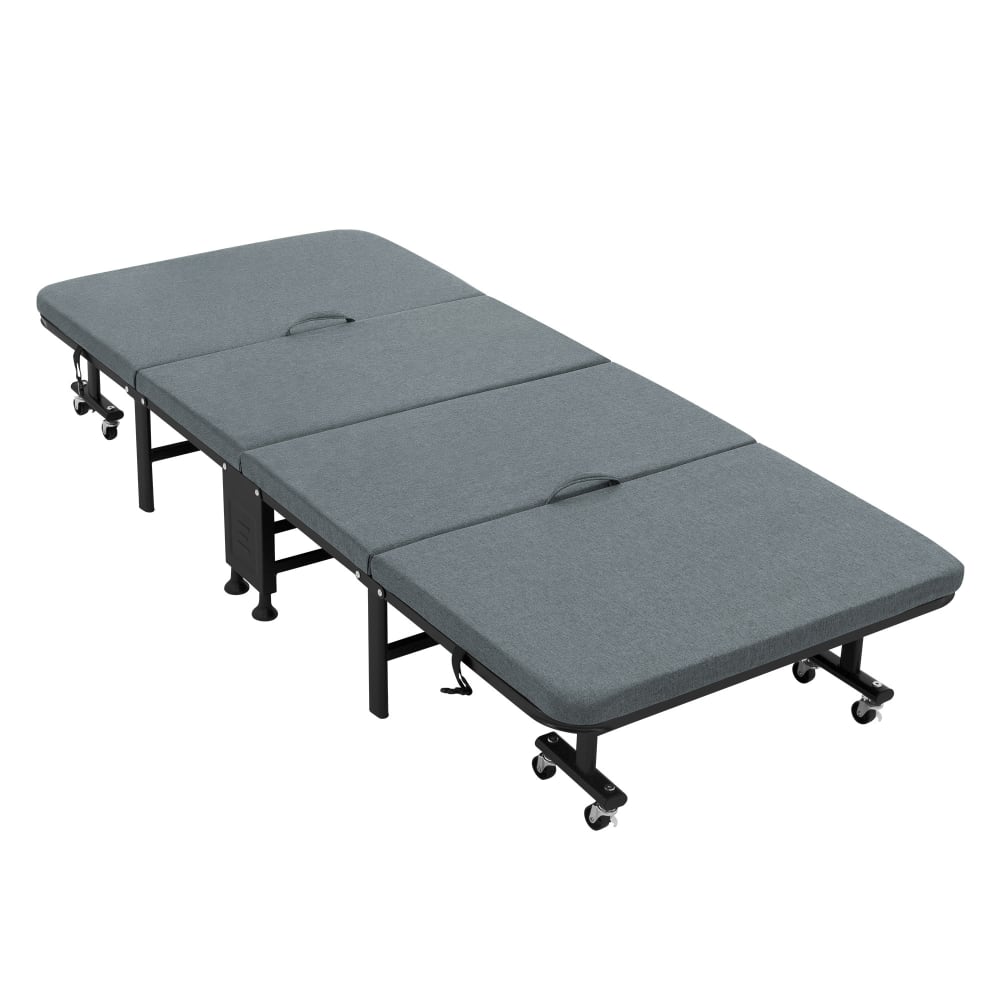 LEISUIT Letto Pieghevole Portatile Con Materasso Memory Foam 7,6 Cm – Per Ospiti, Ufficio, Campeggio, 190x78 Cm