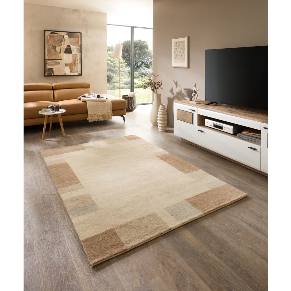 Handgeknüpfter Wohnzimmerteppich - Beige 250x300 cm Terra