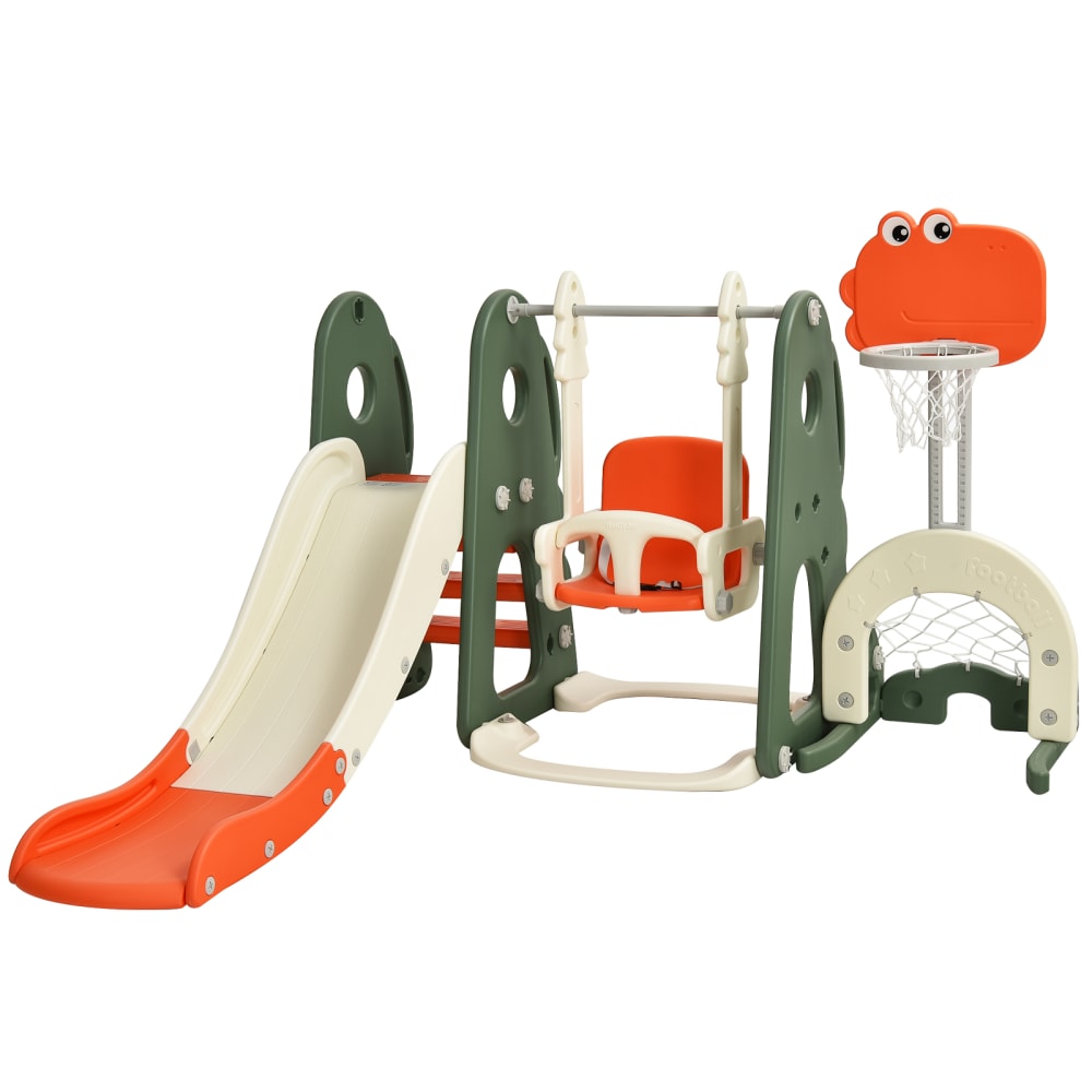 Set Mini Parc D'attractions Pour Maison De Poupée 1/12 – Toboggan, Balançoire, Cheval, Foot, Décoration Durable