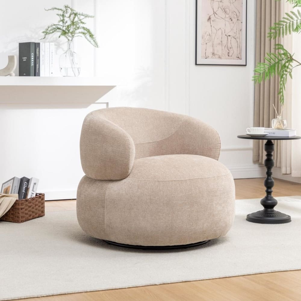 Loungesessel drehbar, beige