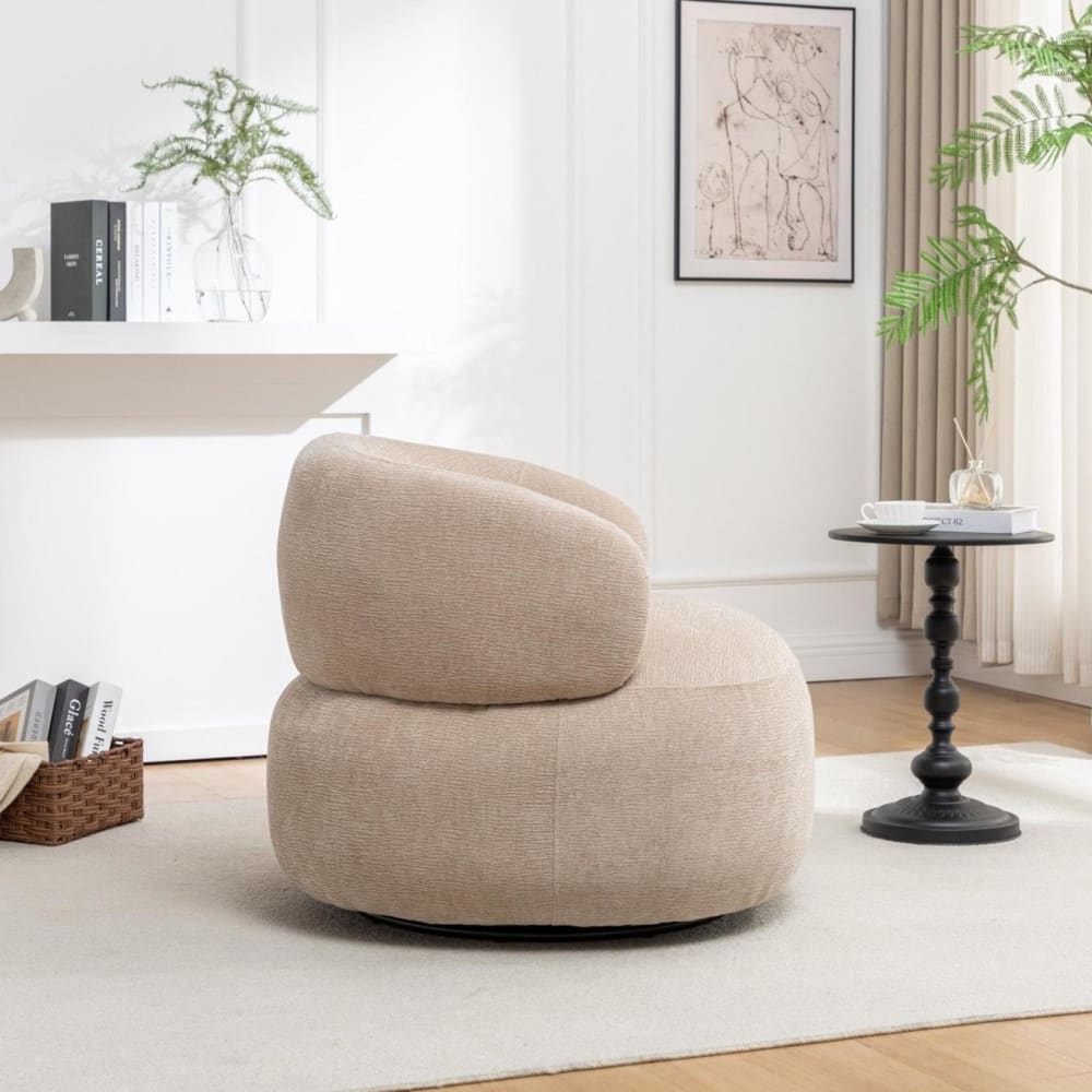 Loungesessel drehbar, beige
