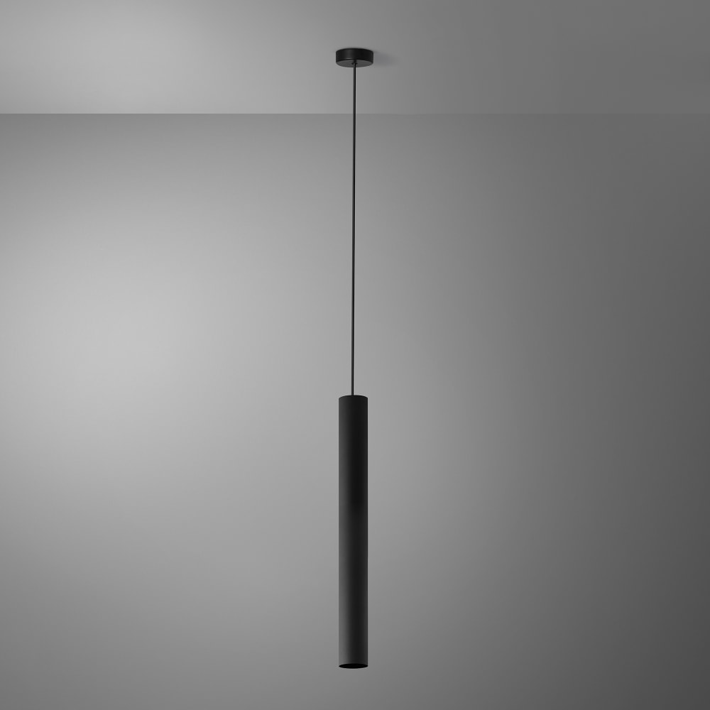 Portalampada A Sospensione In Plastica Con Cavo Regolabile | Lampada Colorata Per Interni, Attacco E27, Colore Nero (Confezione Da 2) - 6