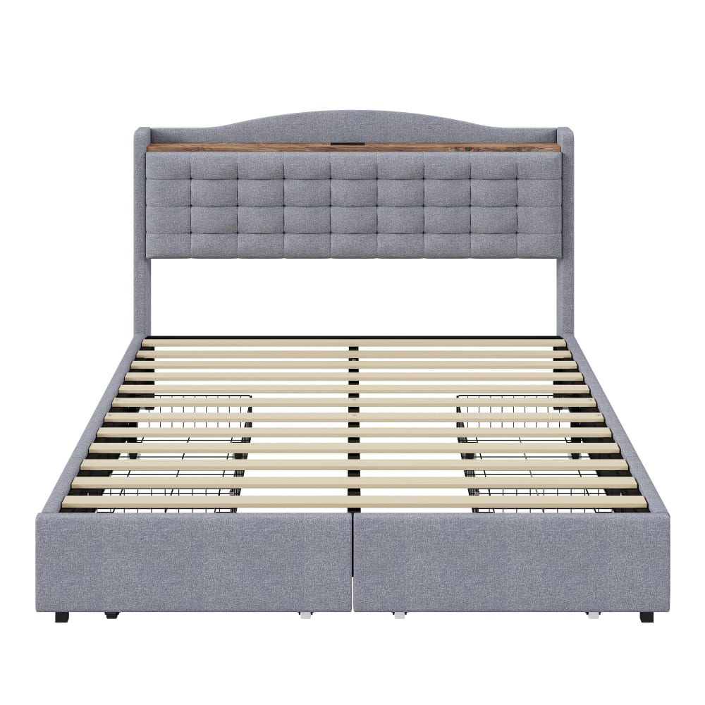 Divano letto trapuntato grigio scuro stile moderno per salotto 3 posti