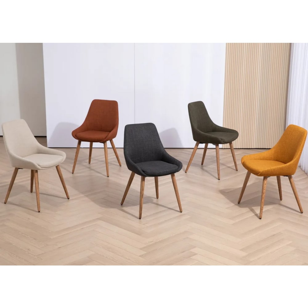 Lot de 6 chaises de salle à manger - Avec cadre en métal, assise rembourrée - En tissu Sherpa - Beige | Leroy Merlin Lot de 6 chaises de salle à manger - Avec cadre en métal, assise rembourrée - En tissu Sherpa - Beige | Leroy Merlin