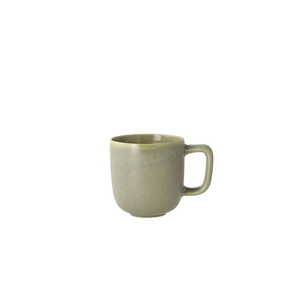 Mug vert mat en grès