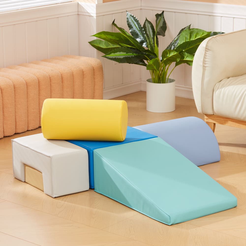 Parcours Motricité Bébé CUPCHID - Blocs Mousse Souples Géants Pour Enfants 1-3 Ans - Jeux D'Escalade Intérieur