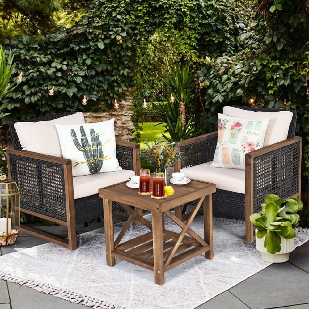 Fauteuil De Jardin Adirondack Outsunny En Bois Sapin - Grand Confort Avec Porte-Gobelet