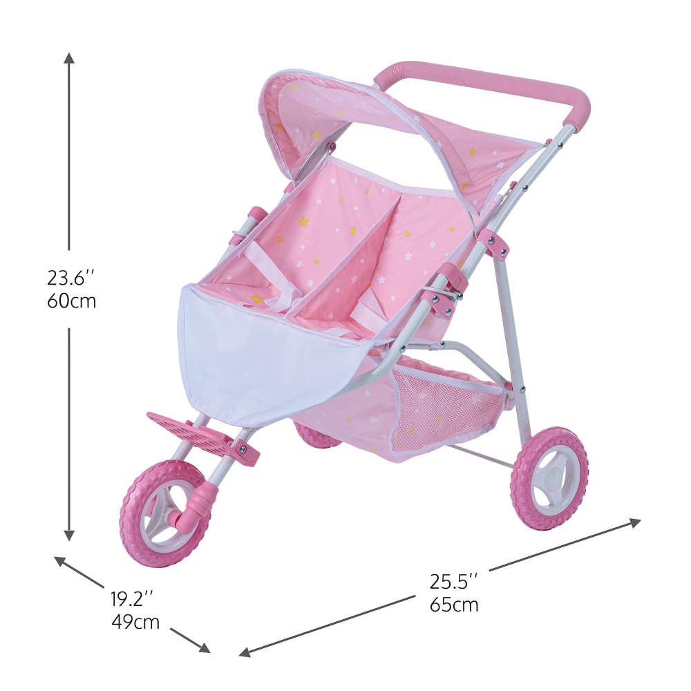 Poussette de poupée combinée Xeo Mega Set, avec nœud - pour