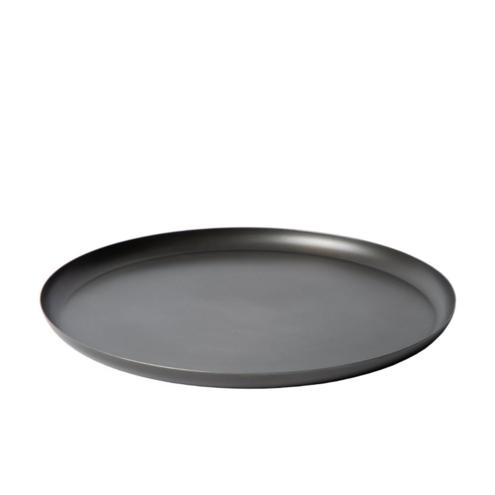 Plateau à Thé Rond En Métal Argenté | Vintage Occasion | Idéal Pour Service