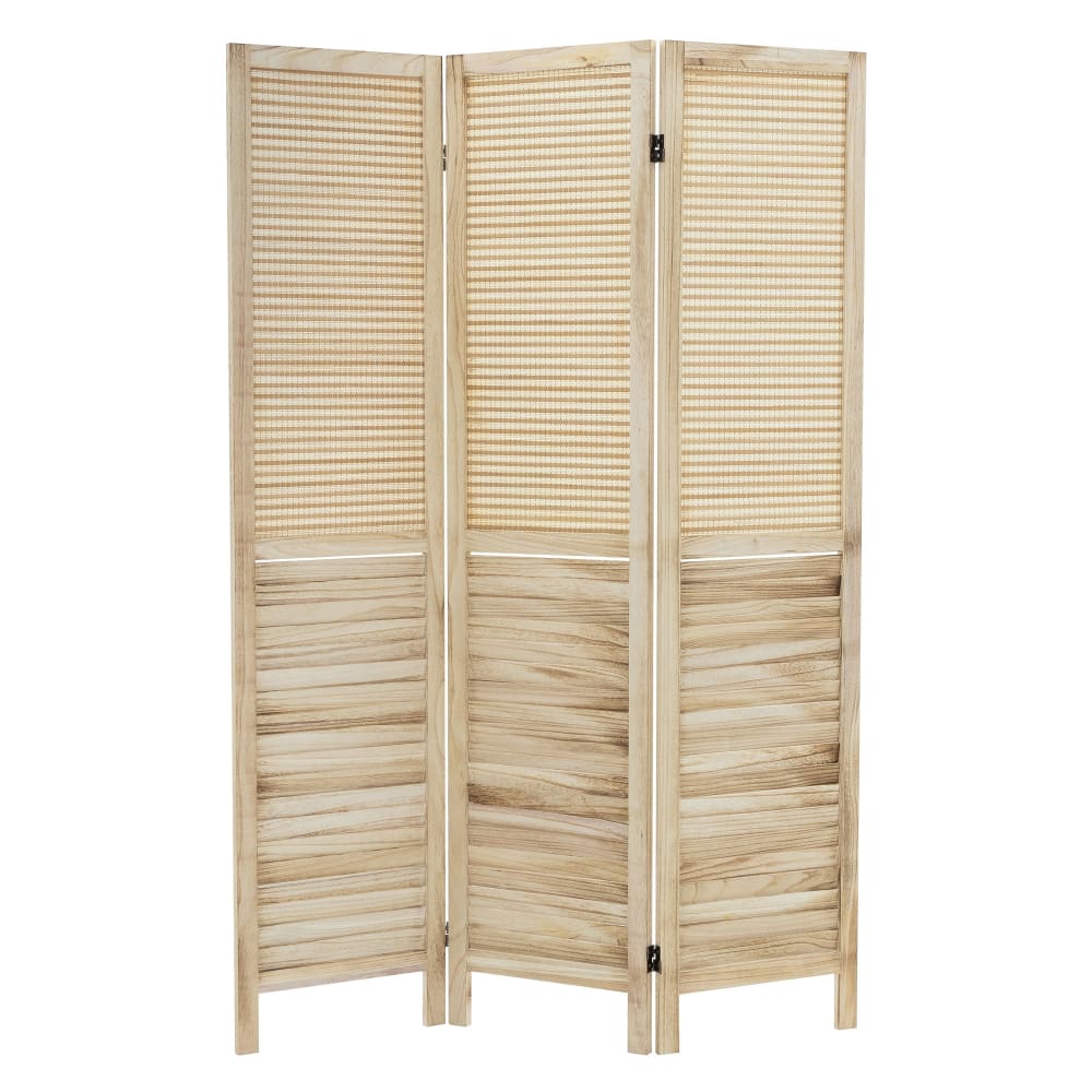 Paravent 3-teilig Osaka Natur 170x121 cm aus Bambus faltbar | Maisons du  Monde