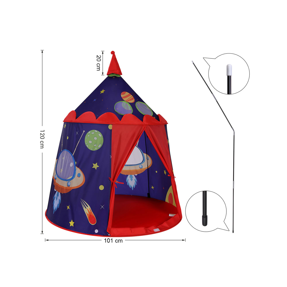 FUNYKICH Tienda De Campaña Infantil Tipo Tipi - 120x100x130 Cm, Con Alfombra Y Guirnalda, Montaje Rápido, Ideal Para Interior Y Exterior