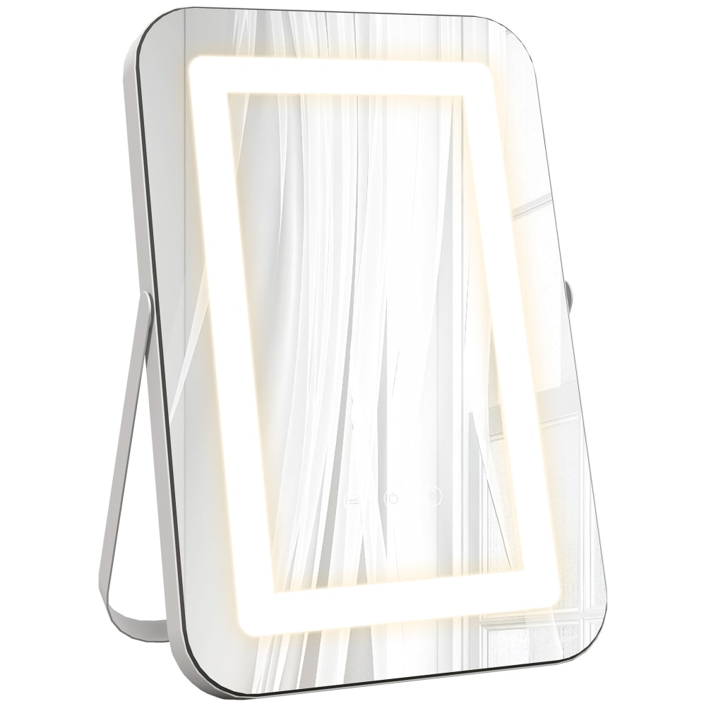 Specchio Trucco Da Parete 8 Pollici Con Luci A 3 Colori E Luminosità Regolabile – Ricaricabile USB, Ingrandimento 1X/20X, Rotazione 360°, Braccio Estensibile, Per Bagno E Camera