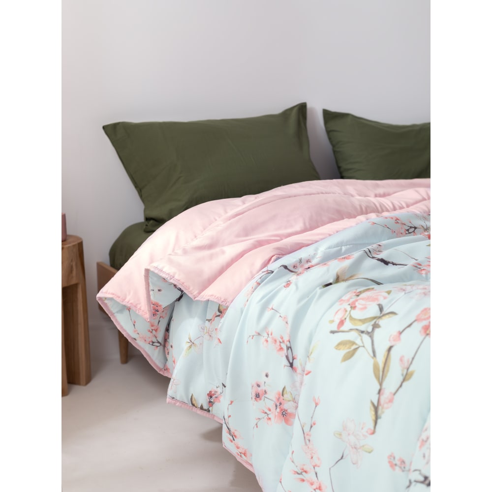 Steppdecke aus 100 % Mikrofaser 180x260 cm Mehrfarbig Chinoiserie