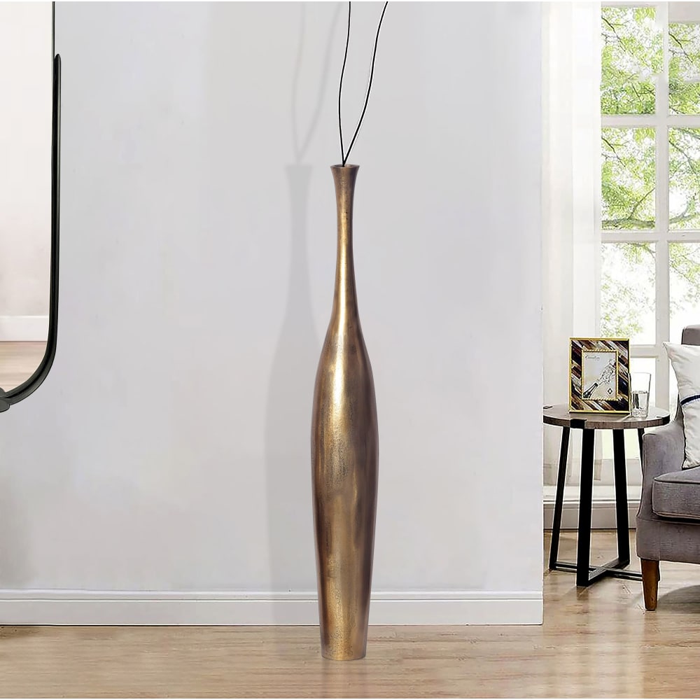 Bodenvase aus Aluminium, 100 cm gold