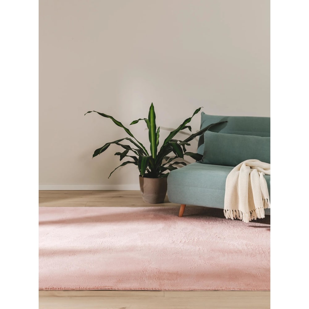 Fellteppich rosa 140x200 Furry