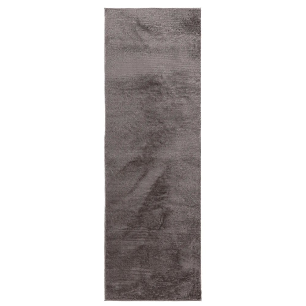 Fellteppich grau 70x200 Furry