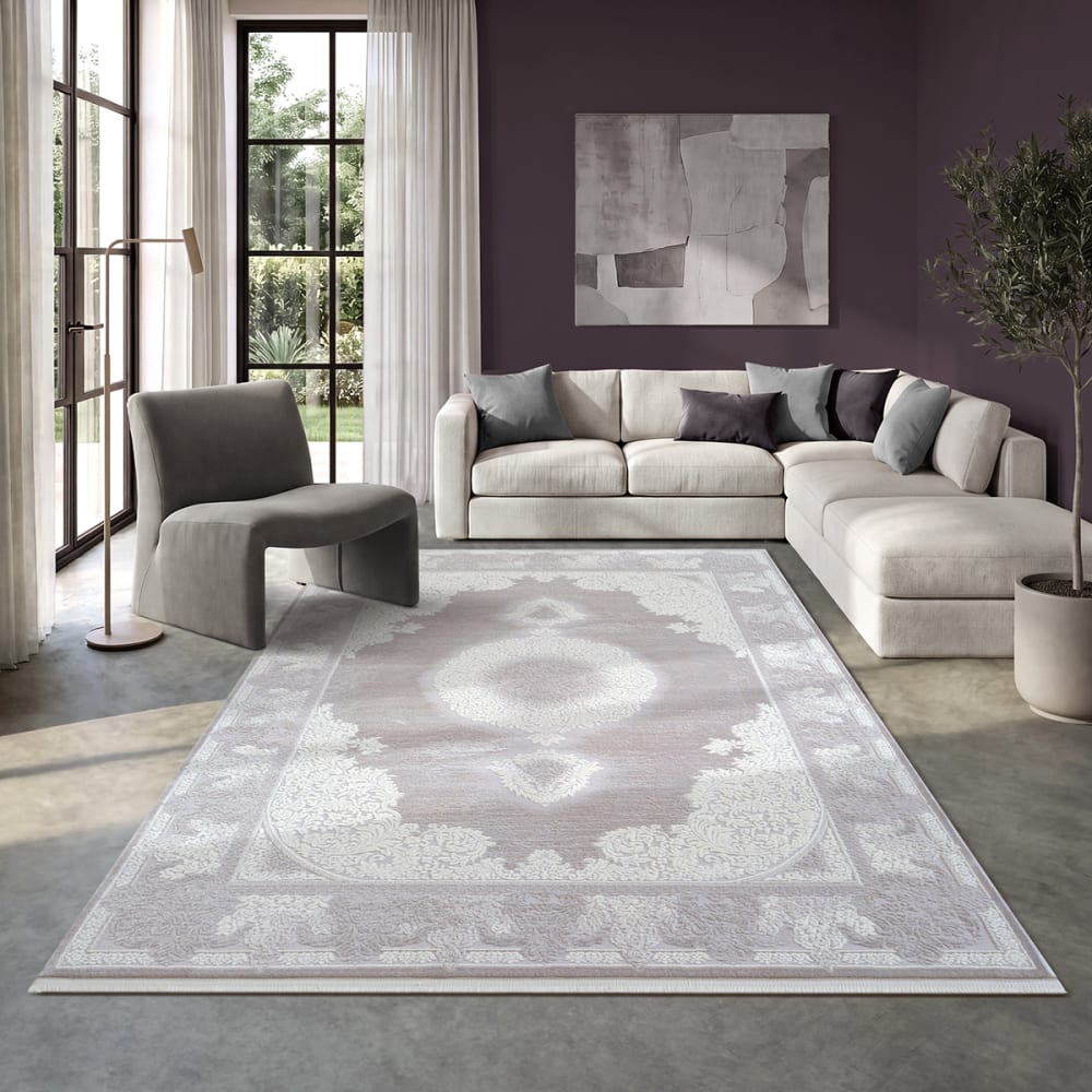 Teppich Wohnzimmer Modern Style, Creme, 160 x 230 cm Lima