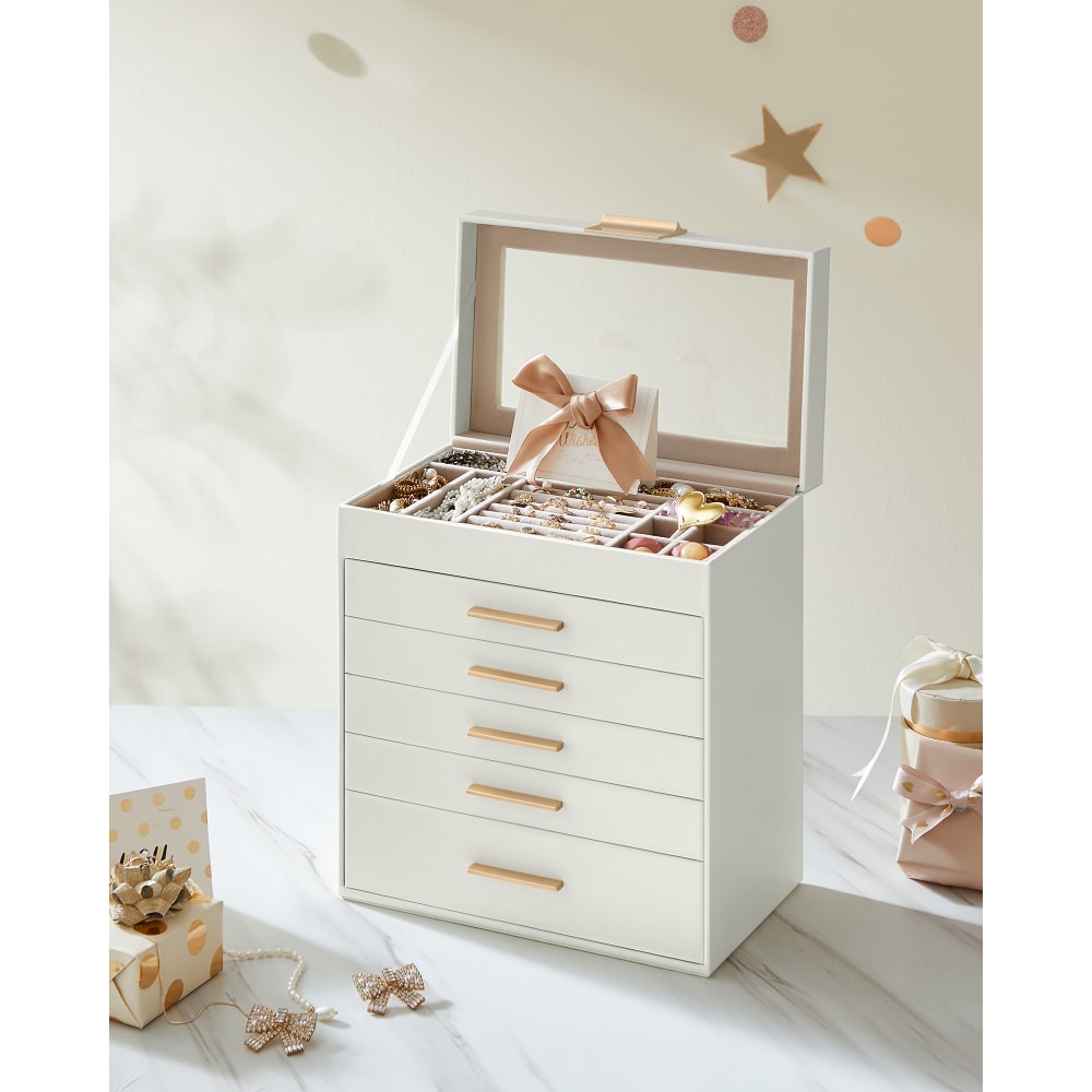 Scatola Porta Cappelli Trasparente Con Maniglia – 42x42x26 Cm, Impilabile, Con Coperchio In PVC, Per Armadio E Sottiletto