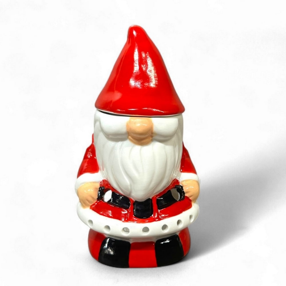 Babbo Natale Seduto con Abito Rosso e Verde H.122 cm