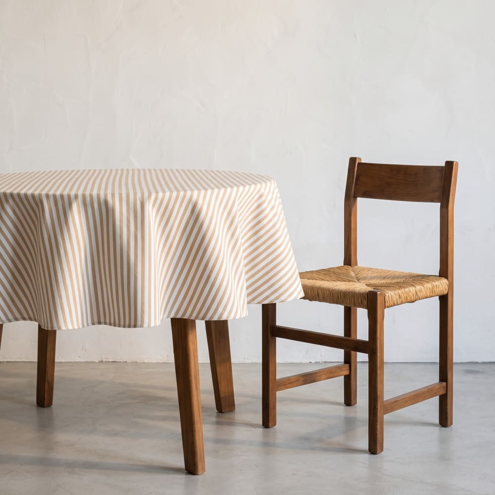 Wasserdichte runde Tischdecke aus Baumwolle, Leinen 155x155 cm Arenza