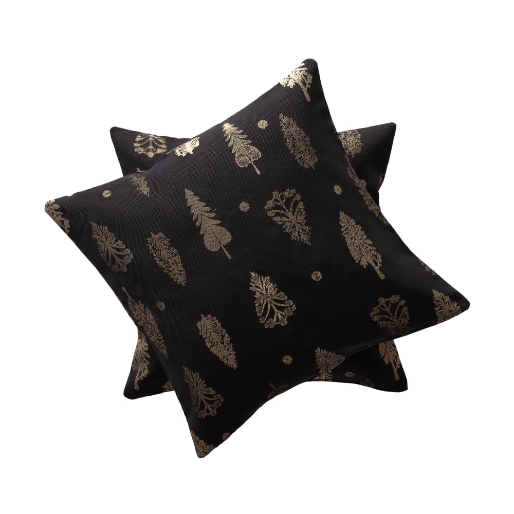 Lot De 2 Housses De Coussin Vintage à Motif Floral Et Lin Pour Canapé