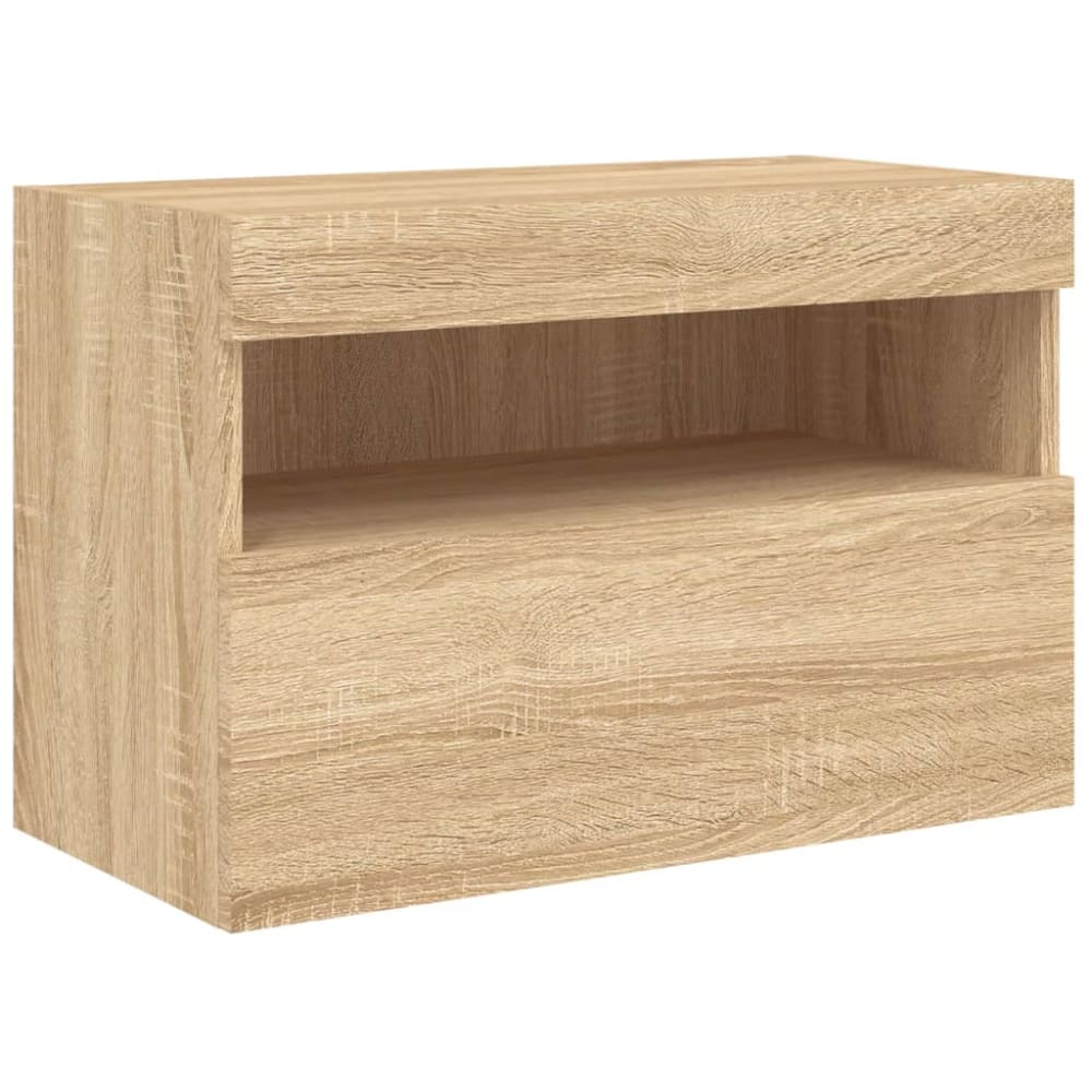 Mueble TV Colgante Roble Sonoma 60x30x30 Cm - Soporta 60 Kg, Diseño Moderno, Requiere Montaje