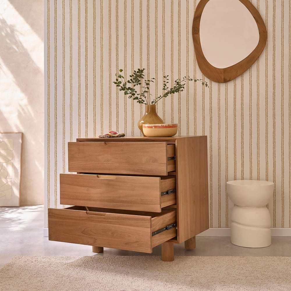 Kommode aus Teakholz 80 cm Gustave