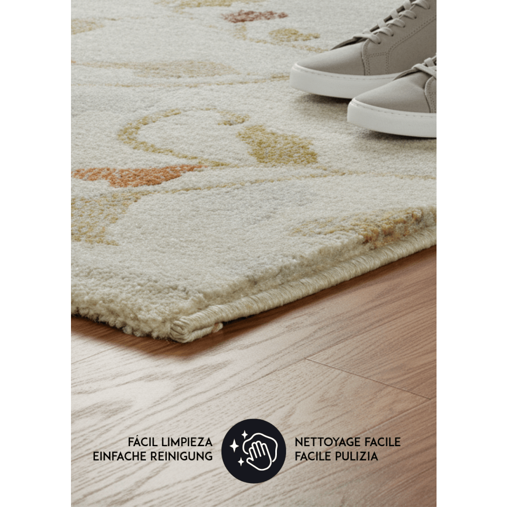 Flurteppich, Blumenmotive, mehrfarbig / beige, 80x200 cm Tamaris