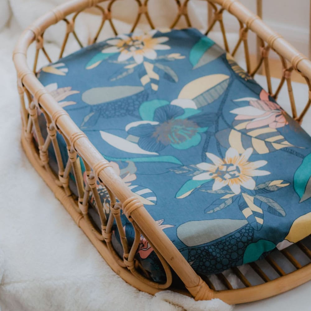 Megaser® Panier à Langer Bébé - Matelas à Langer Portable Et Pliable Tapis Impermeable Extra Sac De Voyage Panier Pour Bebe 100 Coton Naturel