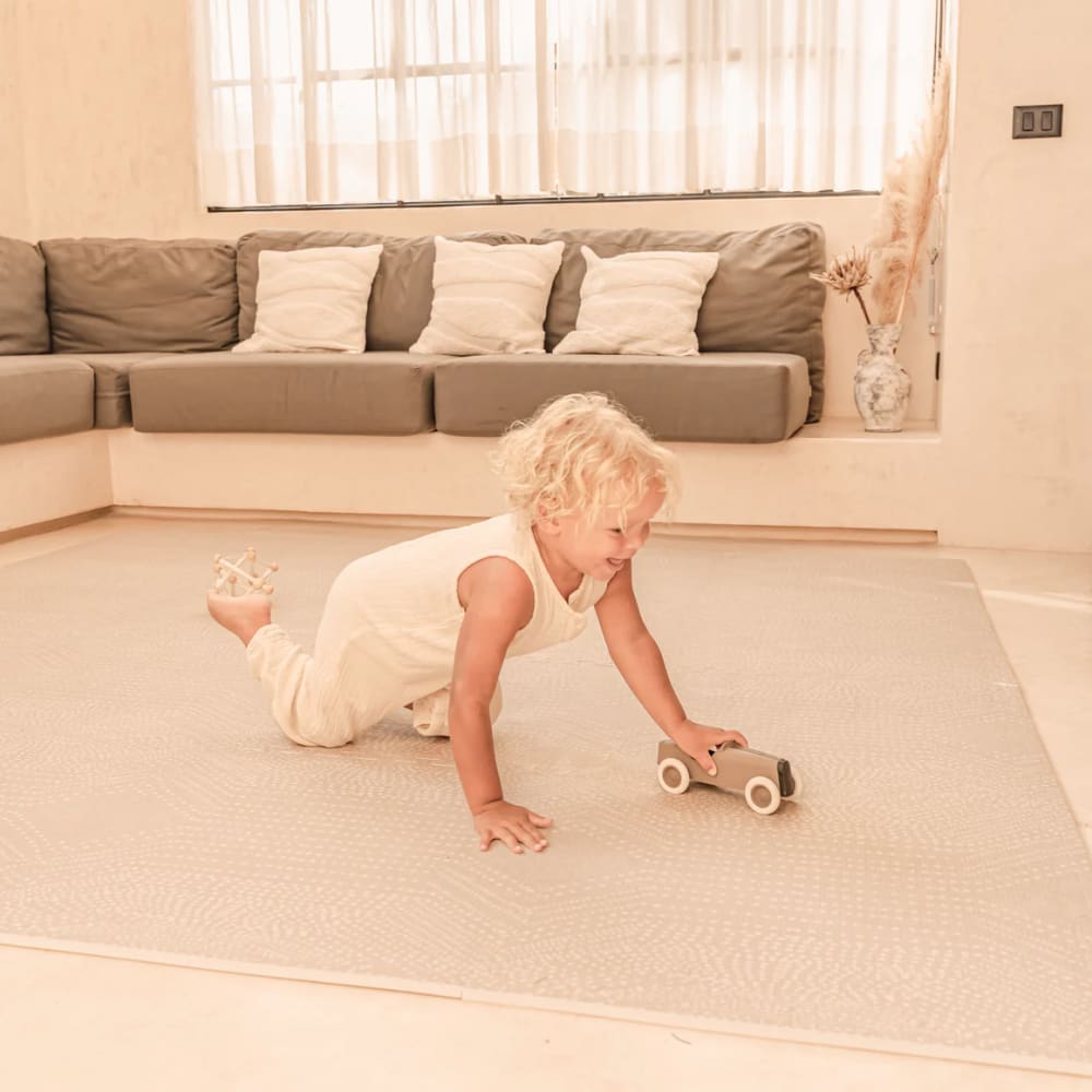 Tapis Chambre 160x220cm Beige Tapis De Jeu En Mousse TT Home 160x220 Cm - Antidérapant, Beige Crème, Pour Chambre Enfant Tapis Chambre Doux