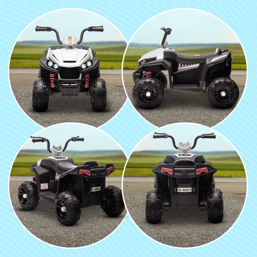 AIYAPLAY Quad électrique Enfant 6V – Sous Licence Honda – Vitesse 2,8 Km/h, Phares LED, Klaxon – 4x4 Rose Pour 1,5-3 Ans – Cadeau Trotteur
