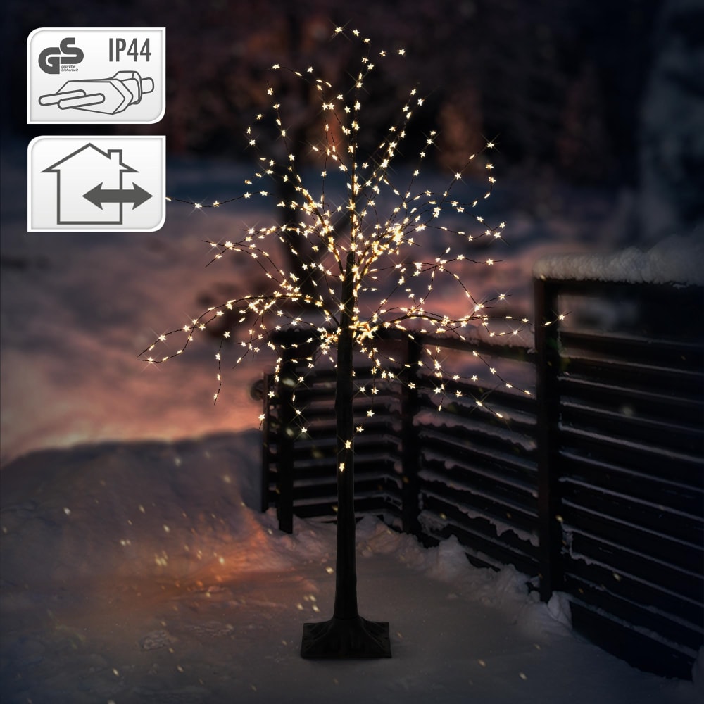 LED-Baum 150 cm mit 600 warmweißen LEDs Außen IP44
