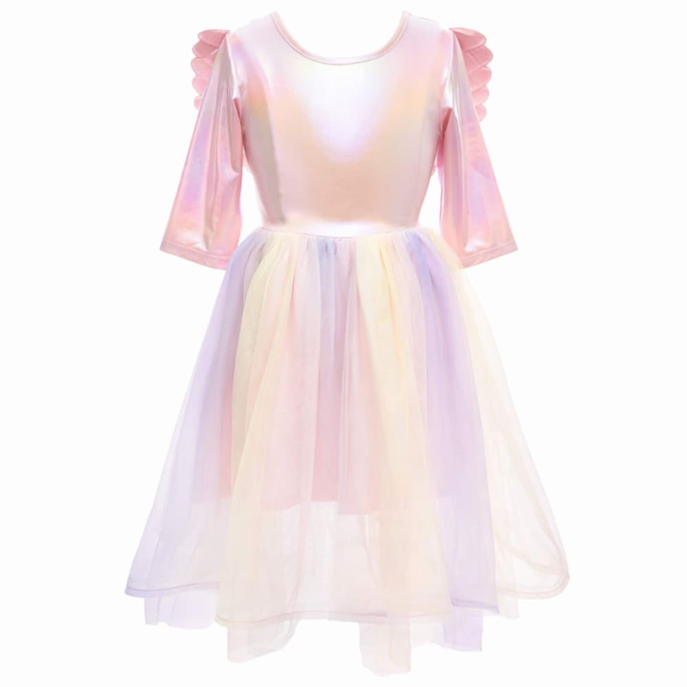 Robe en molleton avec jupe en tulle - Rose clair/licorne - ENFANT | H&M FR